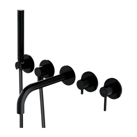 Bateria Wannowa 5-Otworowa Podtynkowa Y Czarny Y1237/1BL Omnires