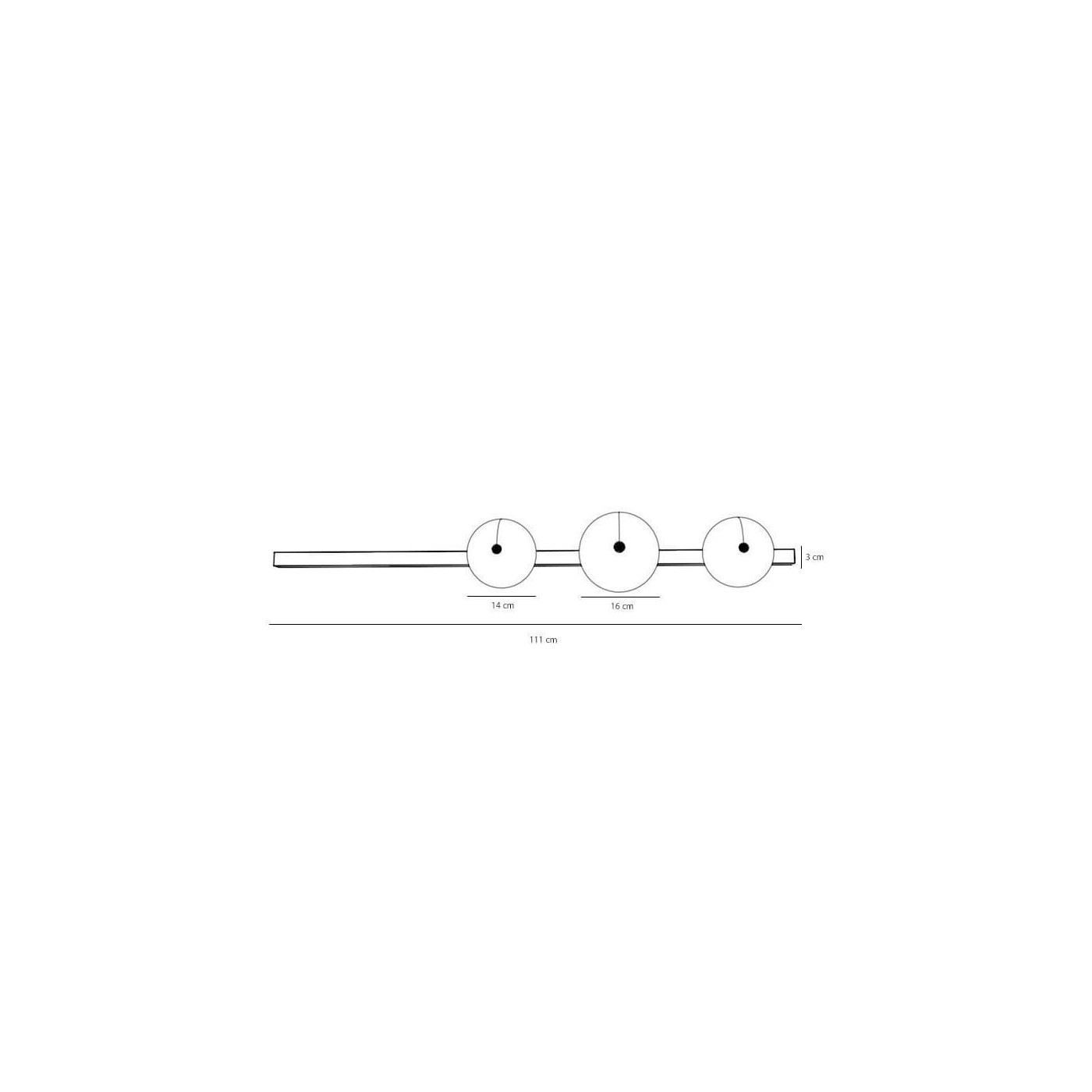 Kinkiet Garda 3 Black 1099Y1 Aldex Kinkiet Garda 3 Black 1099Y1 Aldex