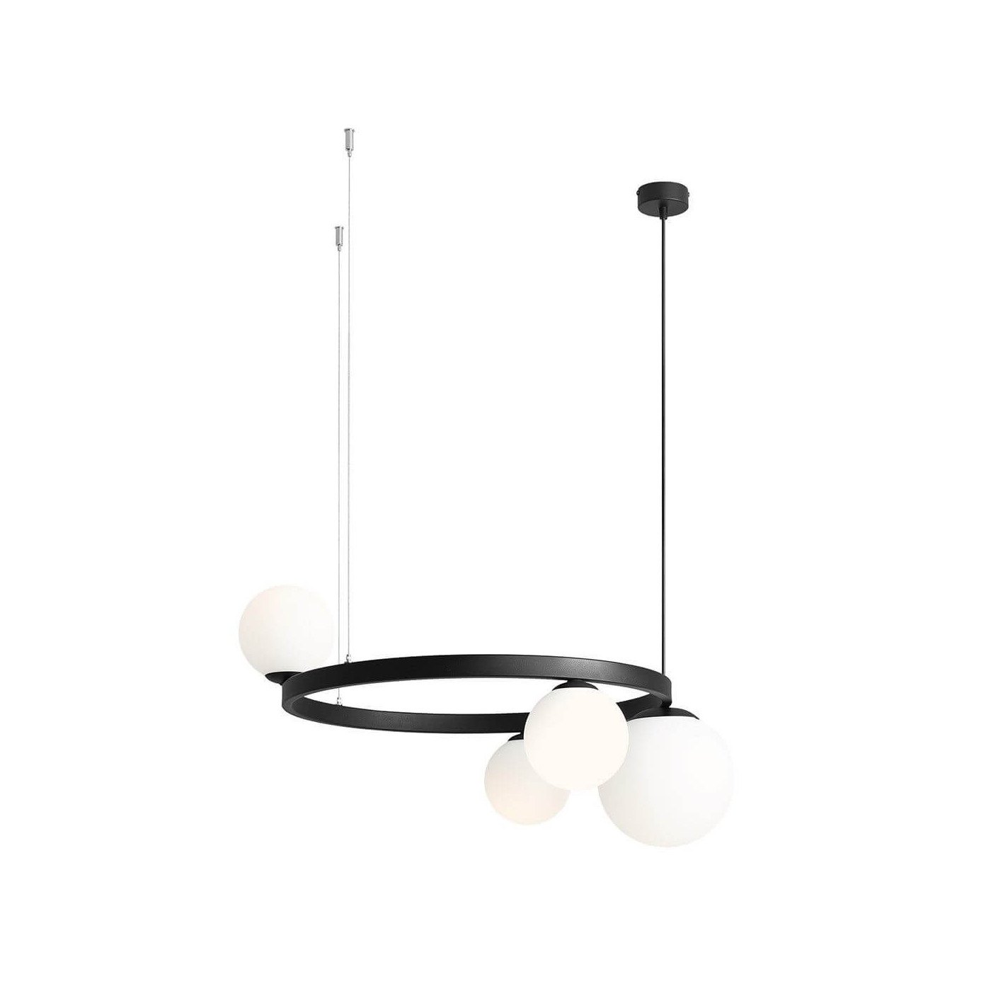Lampa Wisząca Garda 4 Ring Black 1099L1_R Aldex Lampa Wisząca Garda 4 Ring Black 1099L1_R Aldex
