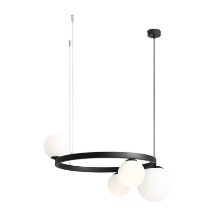 Lampa Wisząca Garda 4 Ring Black 1099L1_R Aldex