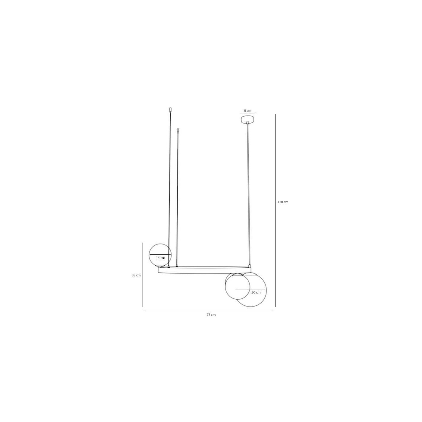 Lampa Wisząca Garda 4 Ring Black 1099L1_R Aldex Lampa Wisząca Garda 4 Ring Black 1099L1_R Aldex