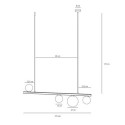Lampa Wisząca Garda 4 Black 1099L1 Aldex Lampa Wisząca Garda 4 Black 1099L1 Aldex