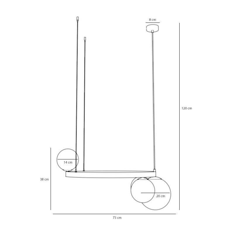 Lampa Wisząca Garda 4 Ring White 1099L_R Aldex Lampa Wisząca Garda 4 Ring White 1099L_R Aldex