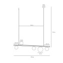 Lampa Wisząca Garda 5 Black 1099F1 Aldex Lampa Wisząca Garda 5 Black 1099F1 Aldex