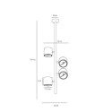 Lampa Sufitowa Plafon Bot 4 Black Pionowy 1047PL_L2 Aldex Lampa Sufitowa Plafon Bot 4 Black Pionowy 1047PL_L2 Aldex