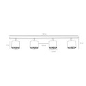Lampa Sufitowa Plafon Bot 2x2 Black 1047PL_L1 Aldex Lampa Sufitowa Plafon Bot 2x2 Black 1047PL_L1 Aldex