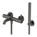 Bateria Wannowa Z Zestawem Prysznicowym Y Grafit Y1231GR Omnires Bateria Wannowa Z Zestawem Prysznicowym Y Grafit Y1231GR Omnires