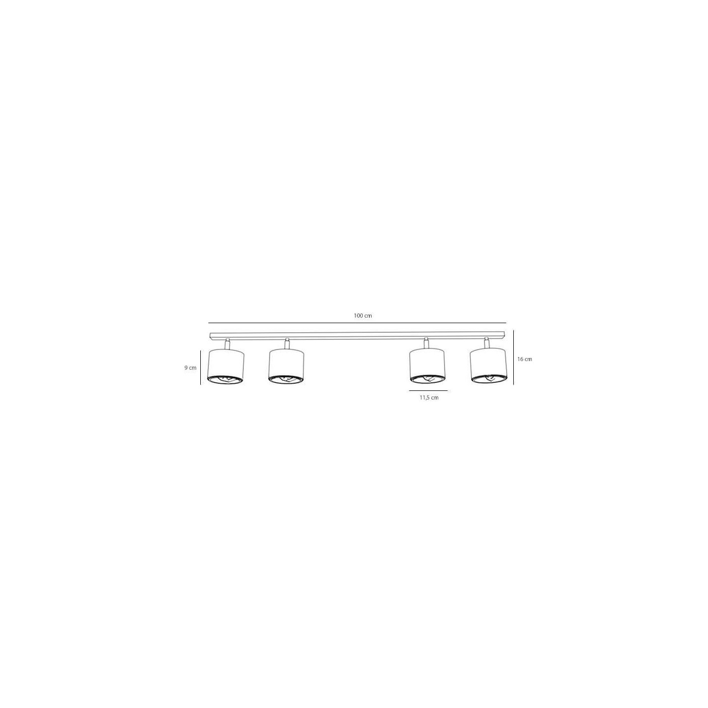 Lampa Sufitowa Plafon Bot 2x2 White 1046PL_L1 Aldex Lampa Sufitowa Plafon Bot 2x2 White 1046PL_L1 Aldex