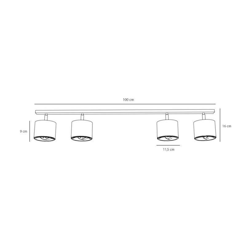 Lampa Sufitowa Plafon Bot 2x2 White 1046PL_L1 Aldex Lampa Sufitowa Plafon Bot 2x2 White 1046PL_L1 Aldex