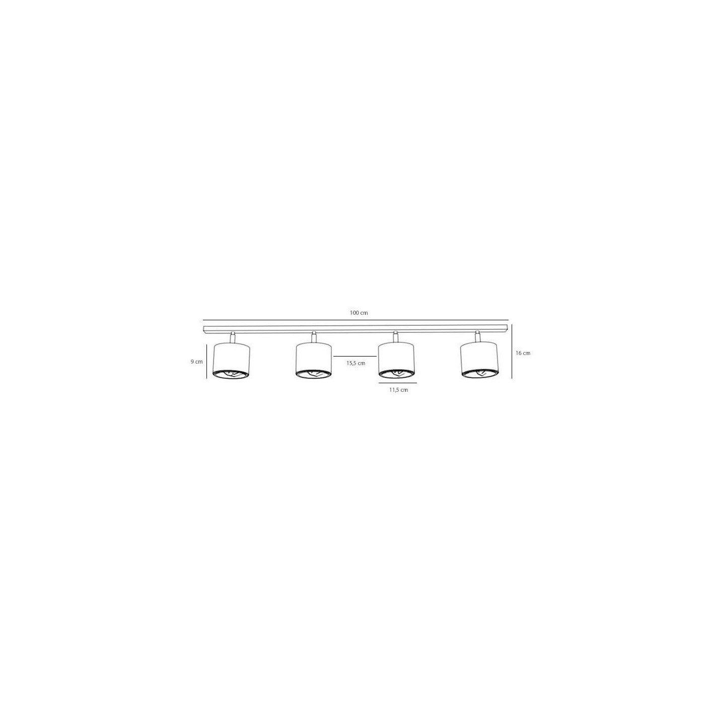 Lampa Sufitowa Plafon Bot 4 White 1046PL_L Aldex Lampa Sufitowa Plafon Bot 4 White 1046PL_L Aldex