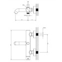 Bateria Wannowa Z Zestawem Prysznicowym Y Miedź Y1231CP Omnires Bateria Wannowa Z Zestawem Prysznicowym Y Miedź Y1231CP Omnires