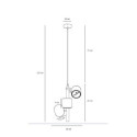 Lampa Wisząca Bot 3 White 1046E Aldex Lampa Wisząca Bot 3 White 1046E Aldex