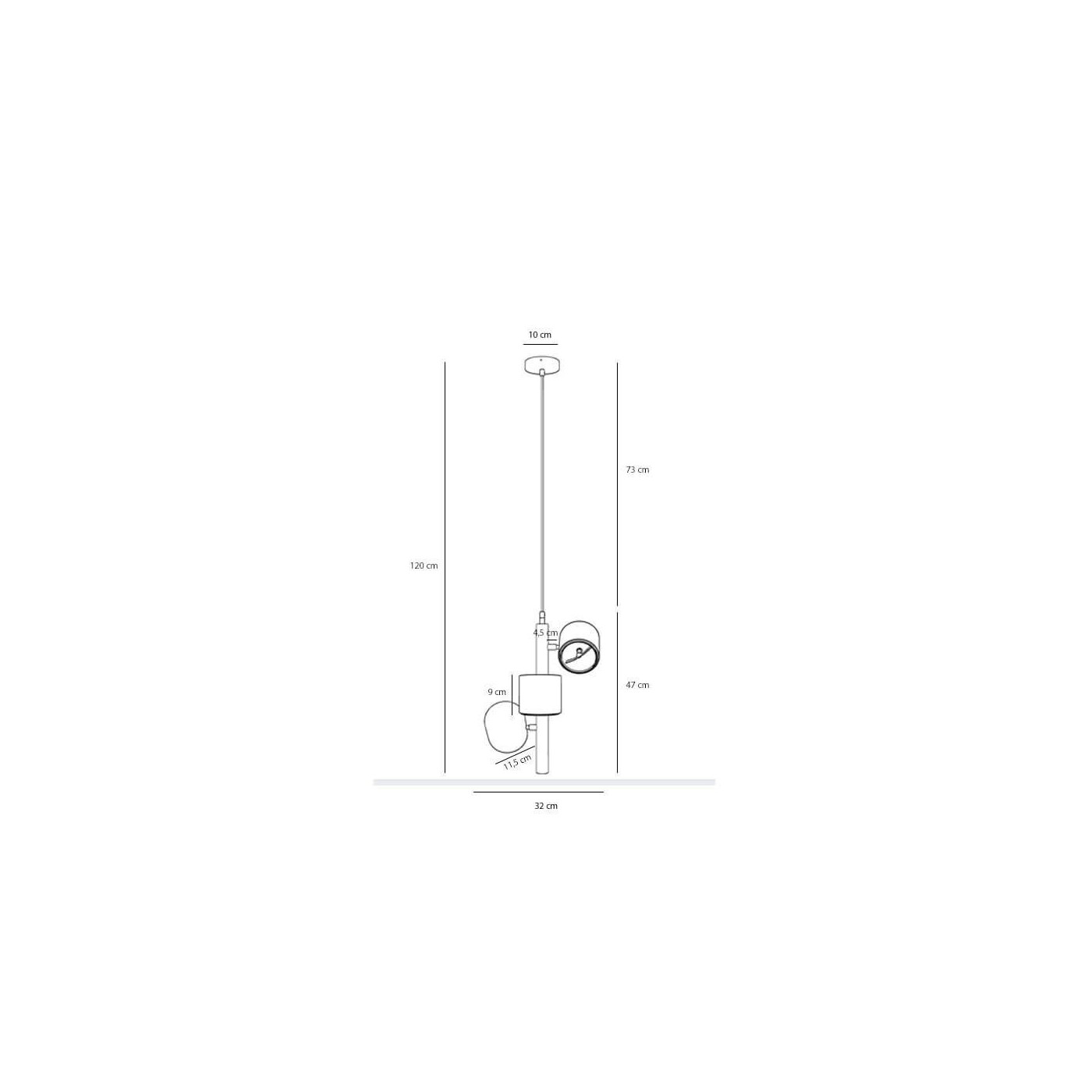Lampa Wisząca Bot 3 White 1046E Aldex Lampa Wisząca Bot 3 White 1046E Aldex