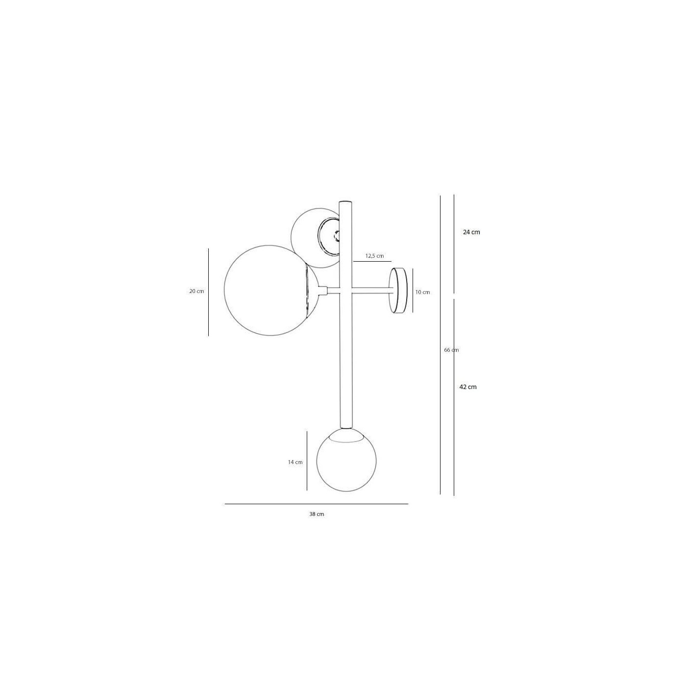 Kinkiet Dione 3 Gold 1092Y30 Aldex Kinkiet Dione 3 Gold 1092Y30 Aldex