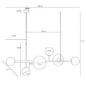 Lampa Wisząca Dione 6 Brass 1092K40 Aldex Lampa Wisząca Dione 6 Brass 1092K40 Aldex