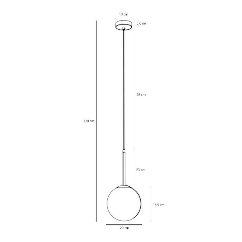 Lampa Wisząca Bosso Mini 20 Choco Cream 1119XS40_CK Aldex Lampa Wisząca Bosso Mini 20 Choco Cream 1119XS40_CK Aldex