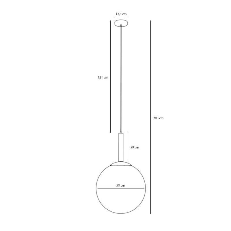 Lampa Wisząca Bosso Grande 50 White 1087XXL Aldex Lampa Wisząca Bosso Grande 50 White 1087XXL Aldex