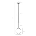 Lampa Wisząca Bosso Mini 20 Brass 1087XS40 Aldex Lampa Wisząca Bosso Mini 20 Brass 1087XS40 Aldex