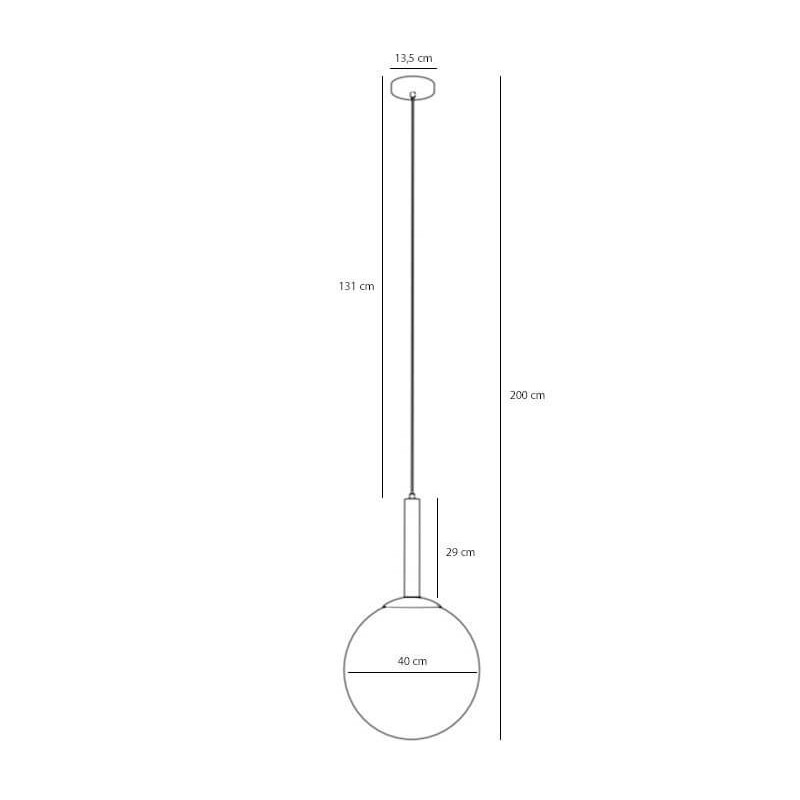 Lampa Wisząca Bosso Grande 40 Black 1087XL1 Aldex Lampa Wisząca Bosso Grande 40 Black 1087XL1 Aldex
