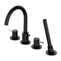 Bateria Wannowa 4-Otworowa Y Czarny/Złoto Y1232BLGL Omnires Bateria Wannowa 4-Otworowa Y Czarny/Złoto Y1232BLGL Omnires
