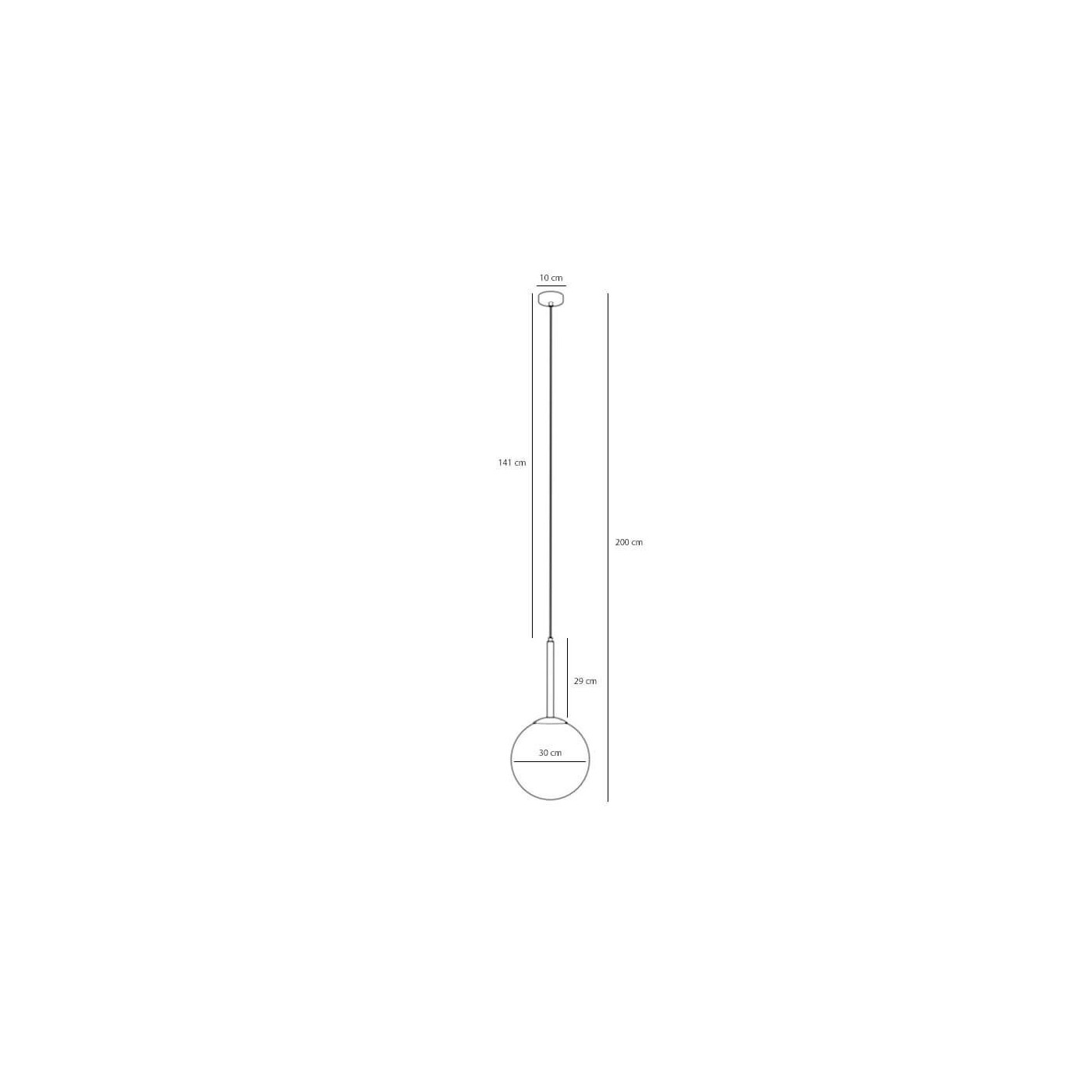Lampa Wisząca Bosso Medium 30 White 1087G Aldex Lampa Wisząca Bosso Medium 30 White 1087G Aldex