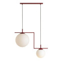 Lampa Wisząca Zac 2 Red Wine Matte 1038H15_2 Aldex Lampa Wisząca Zac 2 Red Wine Matte 1038H15_2 Aldex
