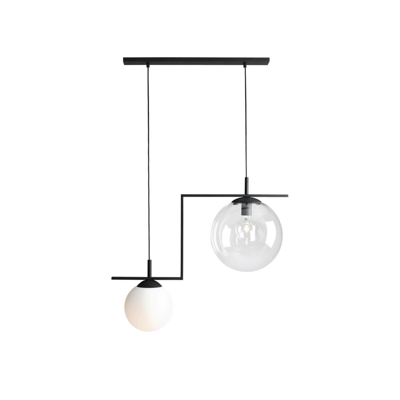 Lampa Wisząca Zac 2 Black Mix 1038H1 Aldex Lampa Wisząca Zac 2 Black Mix 1038H1 Aldex