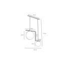 Lampa Wisząca Zac 2 Black Mix 1038H1 Aldex Lampa Wisząca Zac 2 Black Mix 1038H1 Aldex