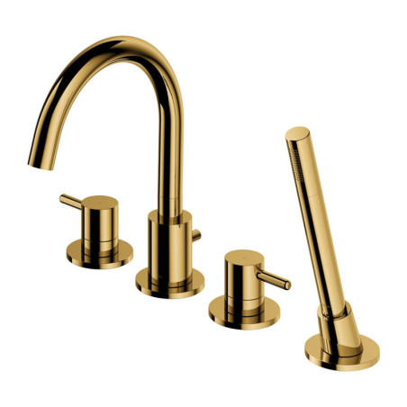 Bateria Wannowa 4-Otworowa Y Złoty Y1232GL Omnires