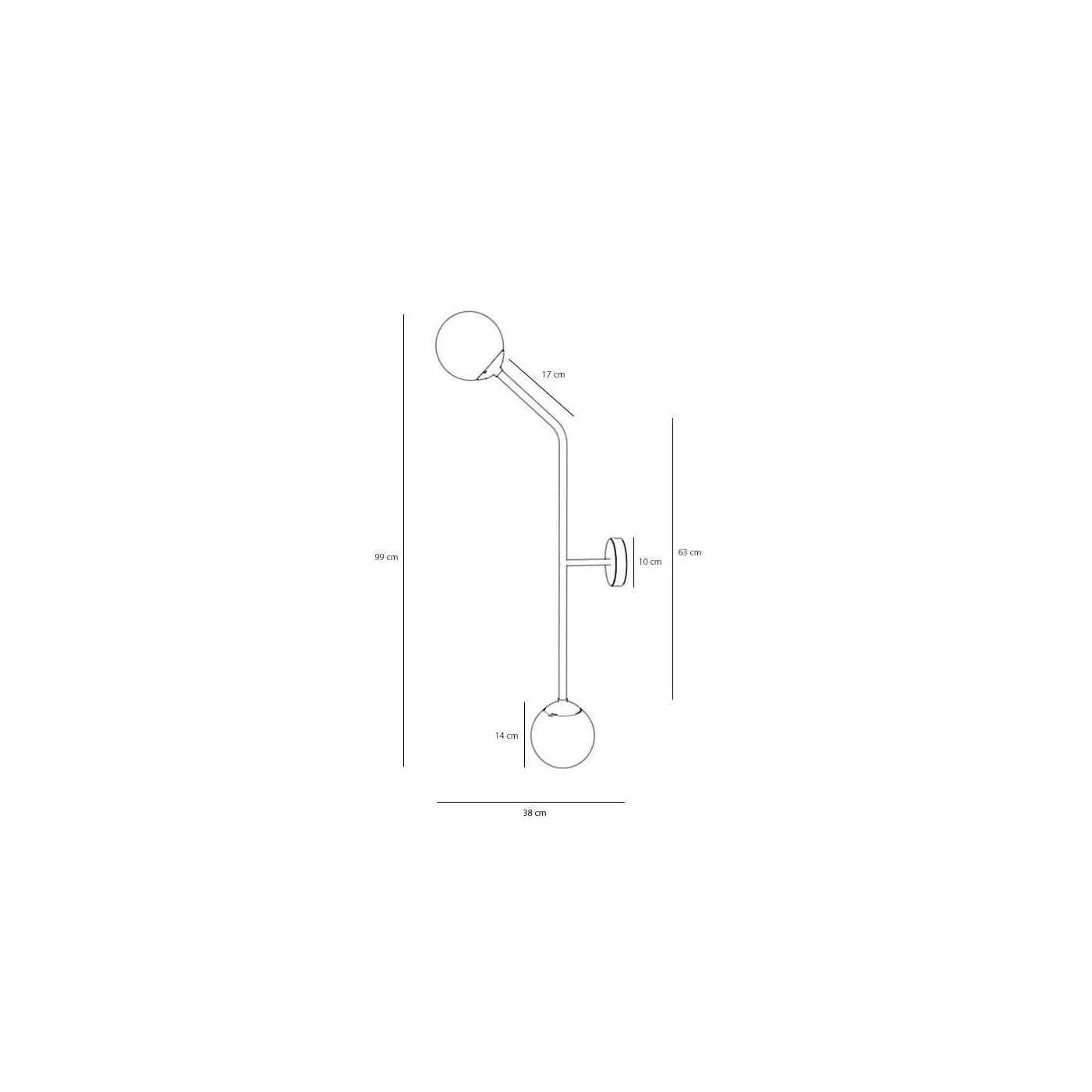 Kinkiet Pure Chrome Poziomy 1064D4 Aldex Kinkiet Pure Chrome Poziomy 1064D4 Aldex