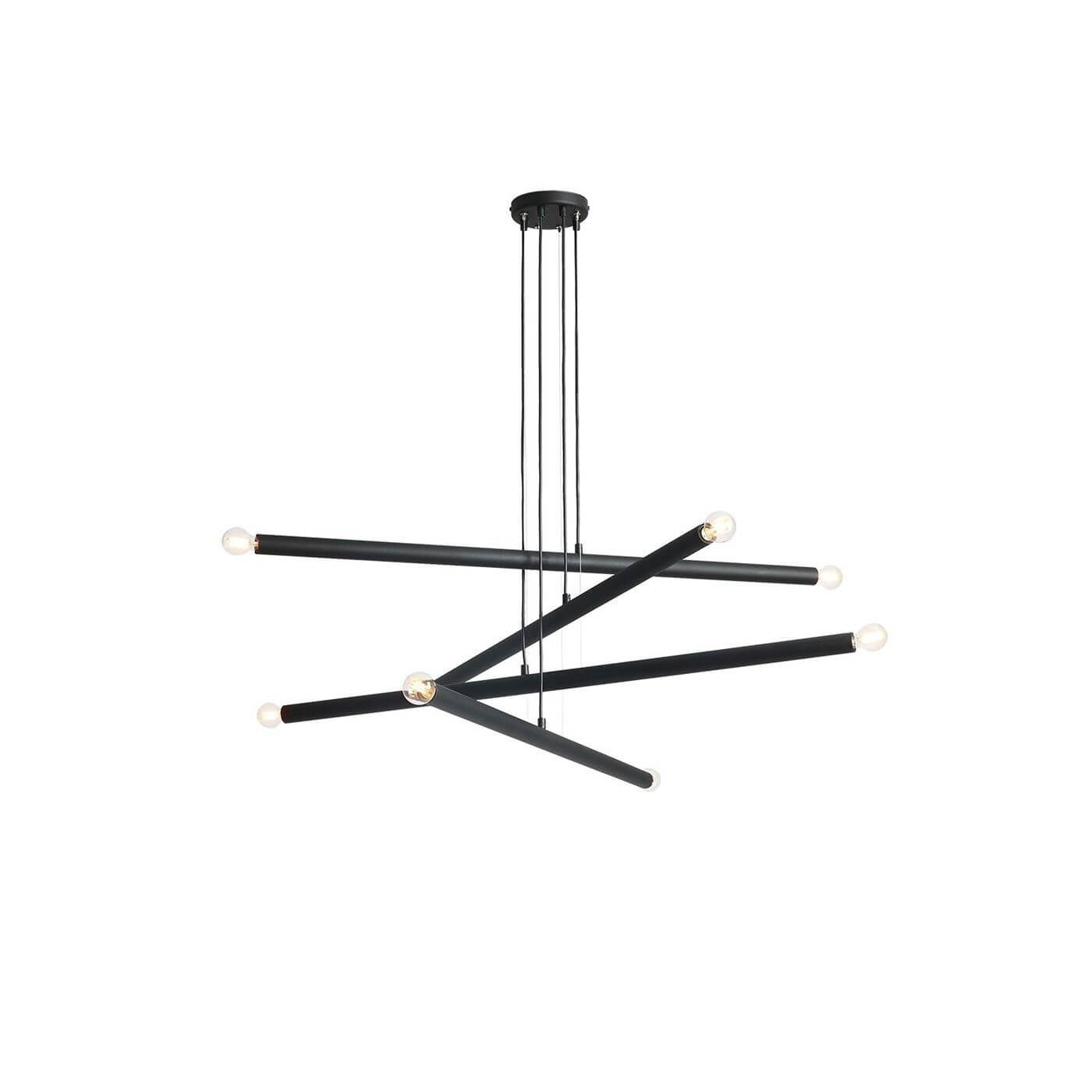 Lampa Wisząca Tubo 8 Black 1072P1 Aldex Lampa Wisząca Tubo 8 Black 1072P1 Aldex