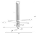 Lampa Wisząca Tubo 10 Chrome 1072M4 Aldex Lampa Wisząca Tubo 10 Chrome 1072M4 Aldex