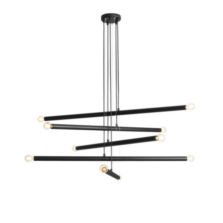 Lampa Wisząca Tubo 10 Black 1072M1 Aldex