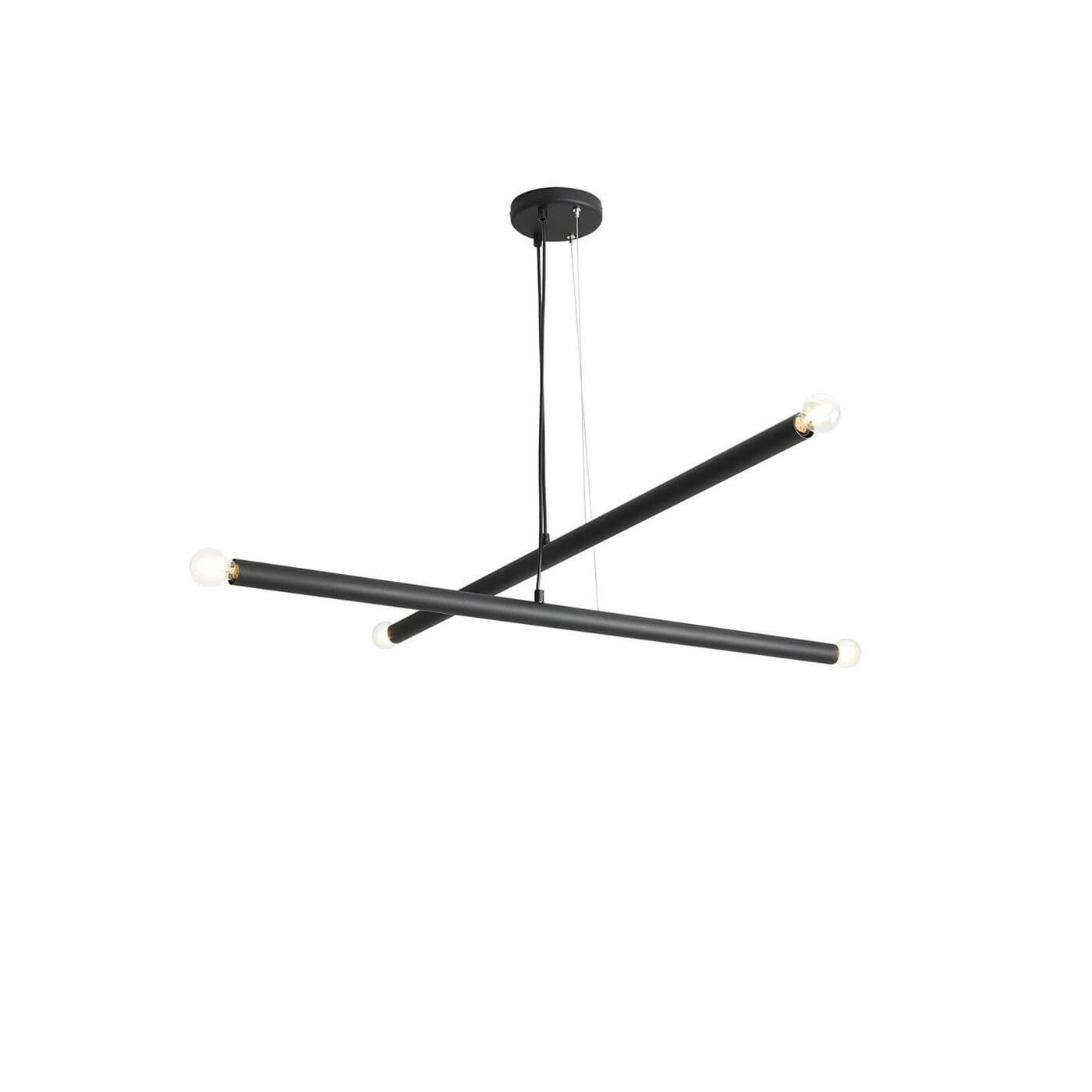 Lampa Wisząca Tubo 4 Black 1072L1 Aldex Lampa Wisząca Tubo 4 Black 1072L1 Aldex