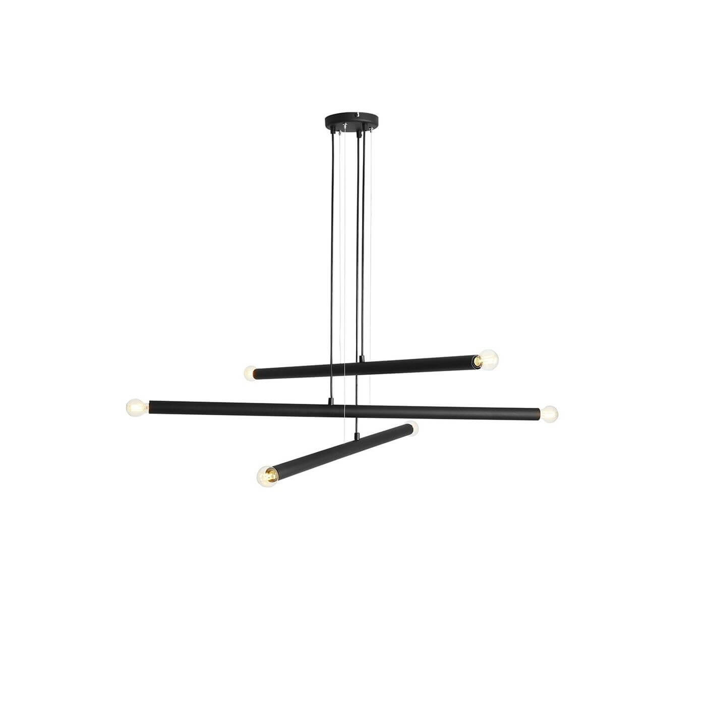Lampa Wisząca Tubo 6 Black 1072K1 Aldex Lampa Wisząca Tubo 6 Black 1072K1 Aldex