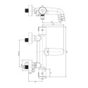 Termostatyczna Bateria Wannowa Natynkowa Y Chrom Y1236/NCR Omnires Termostatyczna Bateria Wannowa Natynkowa Y Chrom Y1236/NCR Omnires