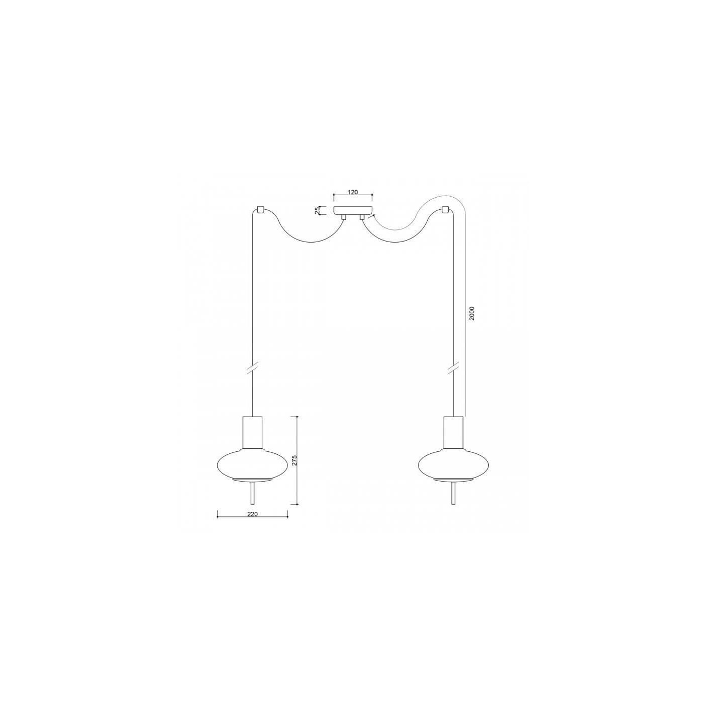 Lampa Wisząca Torni A2 Biały TOM211P2 Ummo Lampa Wisząca Torni A2 Biały TOM211P2 Ummo