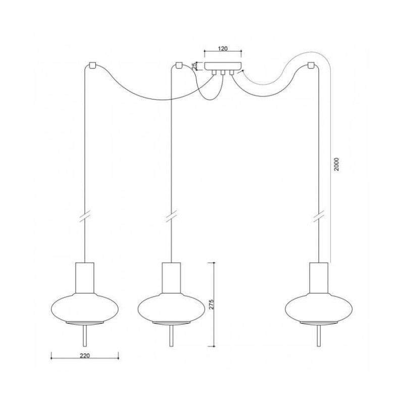Lampa Wisząca Torni A3 Czarny TOM322P2 Ummo Lampa Wisząca Torni A3 Czarny TOM322P2 Ummo