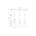 Lampa Wisząca Supuru 3L Czarno-Złoty SUL332P0 Ummo Lampa Wisząca Supuru 3L Czarno-Złoty SUL332P0 Ummo