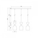 Lampa Wisząca Supuru 3L Czarny SUL322P0 Ummo Lampa Wisząca Supuru 3L Czarny SUL322P0 Ummo