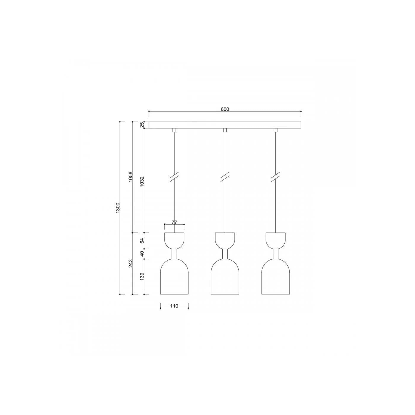 Lampa Wisząca Supuru 3L Czarny SUL322P0 Ummo Lampa Wisząca Supuru 3L Czarny SUL322P0 Ummo