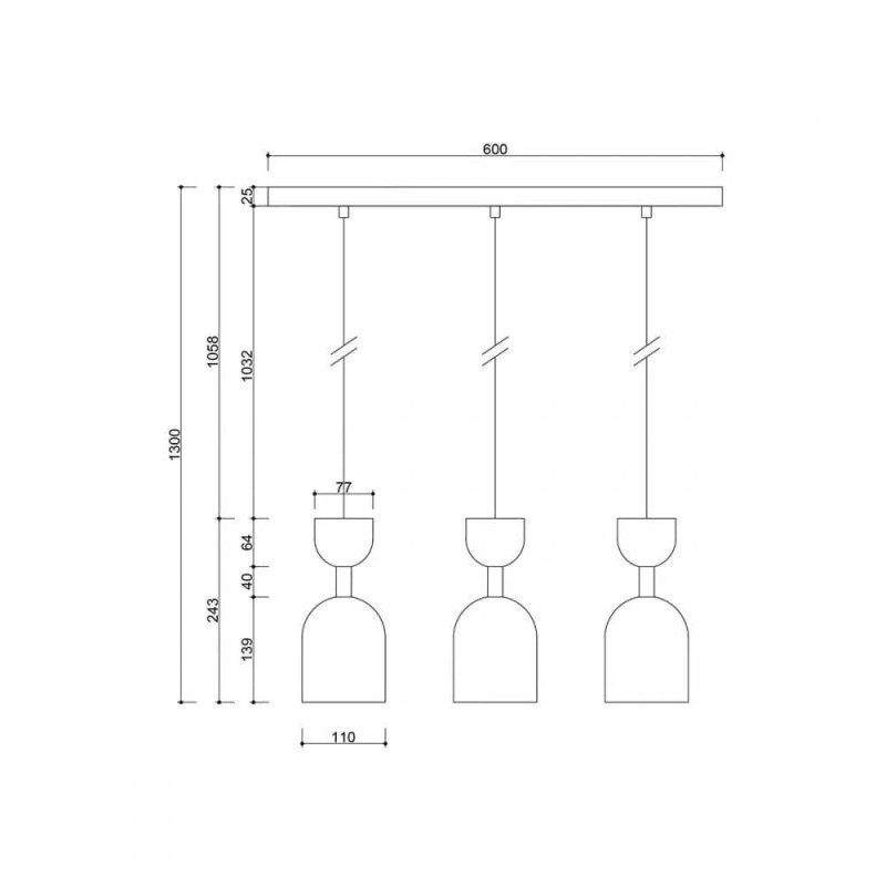 Lampa Wisząca Supuru 3L Biały SUL311P0 Ummo Lampa Wisząca Supuru 3L Biały SUL311P0 Ummo
