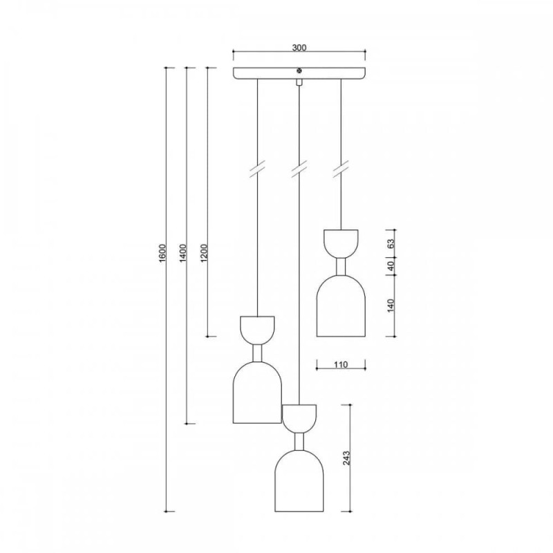 Plafon Supuru 3P Czarny SUP322P3 Ummo Plafon Supuru 3P Czarny SUP322P3 Ummo