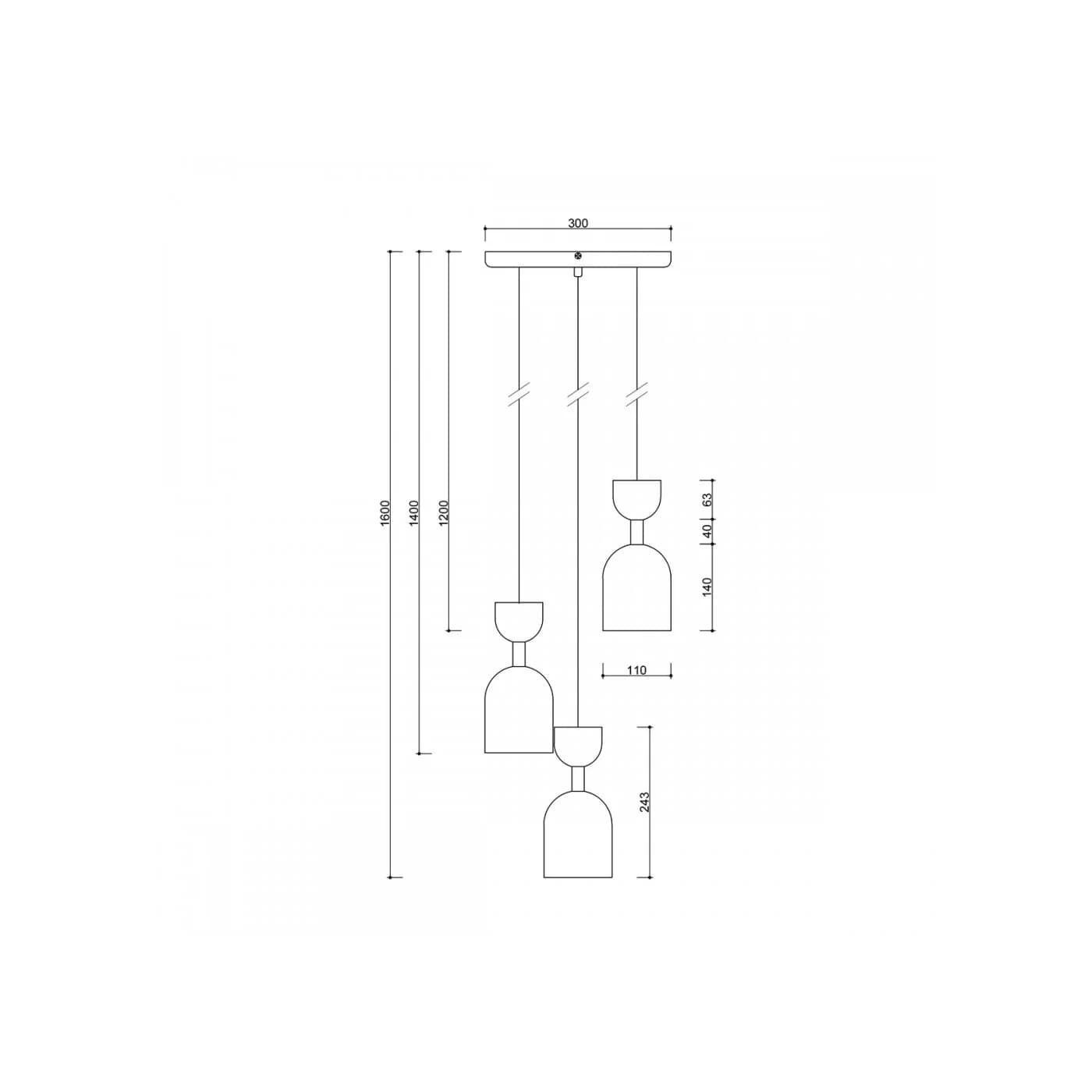 Plafon Supuru 3P Złoto-Biały SUP331P3 Ummo Plafon Supuru 3P Złoto-Biały SUP331P3 Ummo