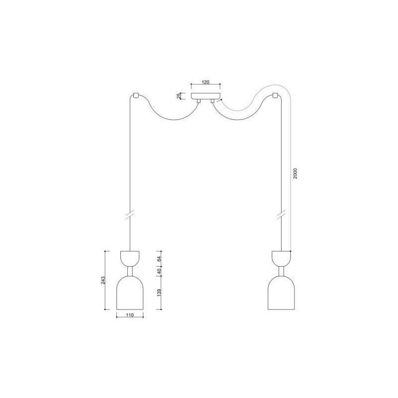 Lampa Wisząca Supuru 2 Biały SUM211P2 Ummo Lampa Wisząca Supuru 2 Biały SUM211P2 Ummo