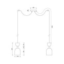 Lampa Wisząca Supuru 2 Czarny SUM222P2 Ummo Lampa Wisząca Supuru 2 Czarny SUM222P2 Ummo