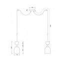 Lampa Wisząca Supuru 2 Biały SUM231P2 Ummo Lampa Wisząca Supuru 2 Biały SUM231P2 Ummo