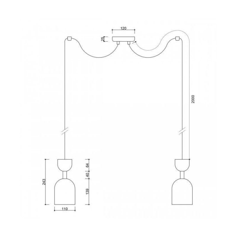 Lampa Wisząca Supuru 2 Biały SUM231P2 Ummo Lampa Wisząca Supuru 2 Biały SUM231P2 Ummo