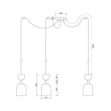 Lampa Wisząca Supuru 3 Biały SUM311P2 Ummo Lampa Wisząca Supuru 3 Biały SUM311P2 Ummo