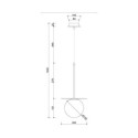 Lampa Wisząca Borra B Złoty BRB131P0 Ummo Lampa Wisząca Borra B Złoty BRB131P0 Ummo